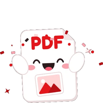 The PDFriend mascot celebrates